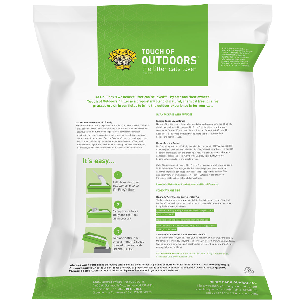 Dr elsey's touch of outdoors litter hotsell